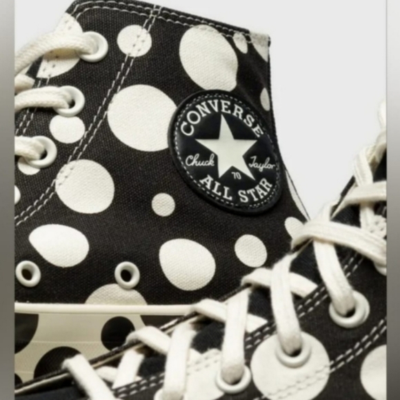 🔥Exclusive 🔥Converse Chuck 70 Polka Dot Mashup Hi Shoes Size 8.5 Women - Picture 11 of 16